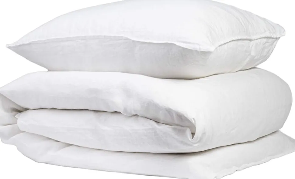 100% linen White