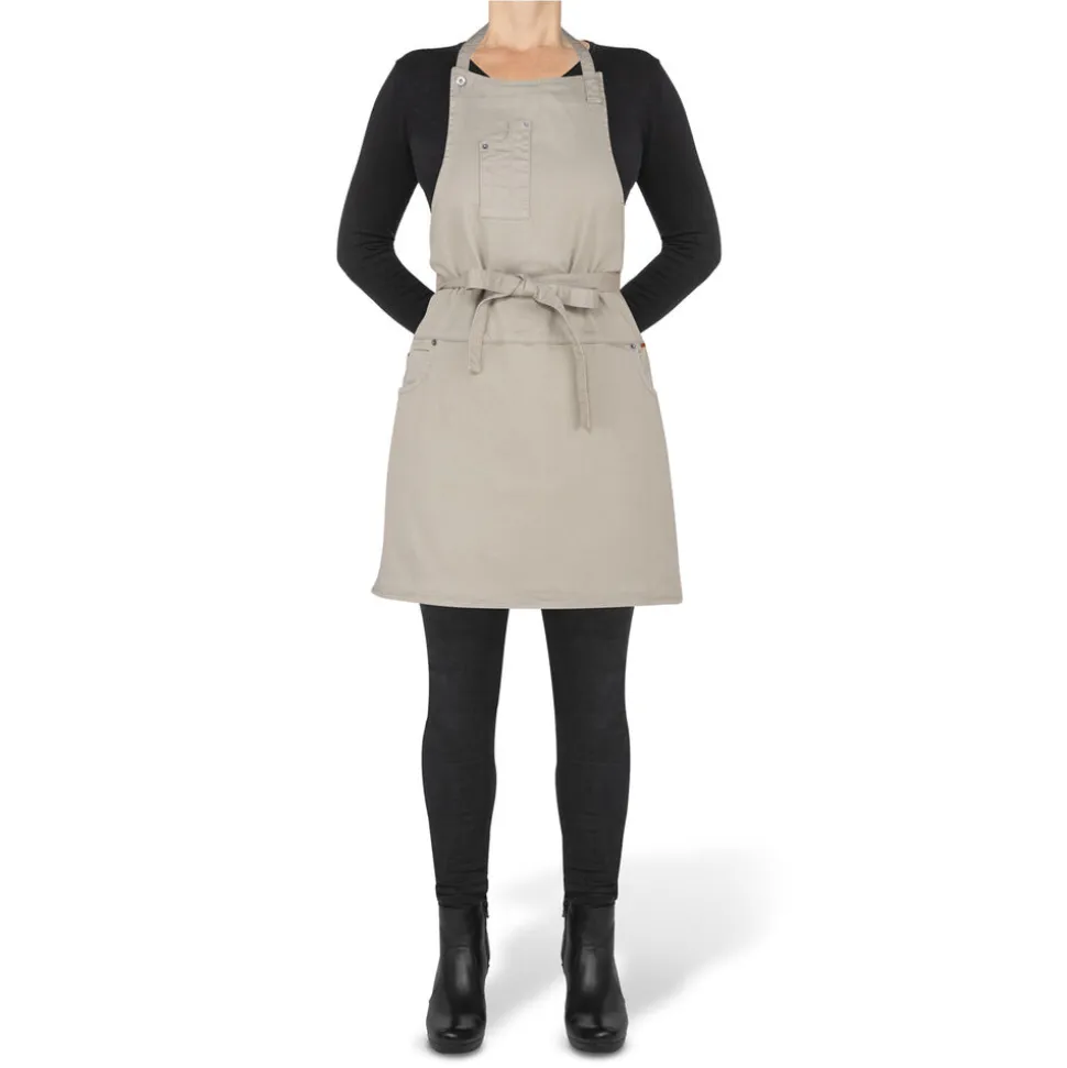 5 Pocket Slim Fit Apron Grey-Green