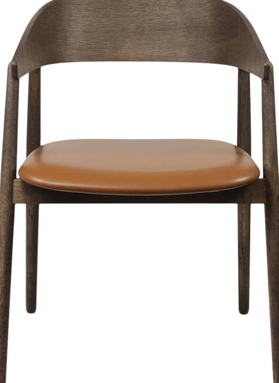 AC2 armchair, Smoked oak, Leather Cognac