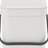 Affaldsspand m/låg sort. kon. 6 ltr