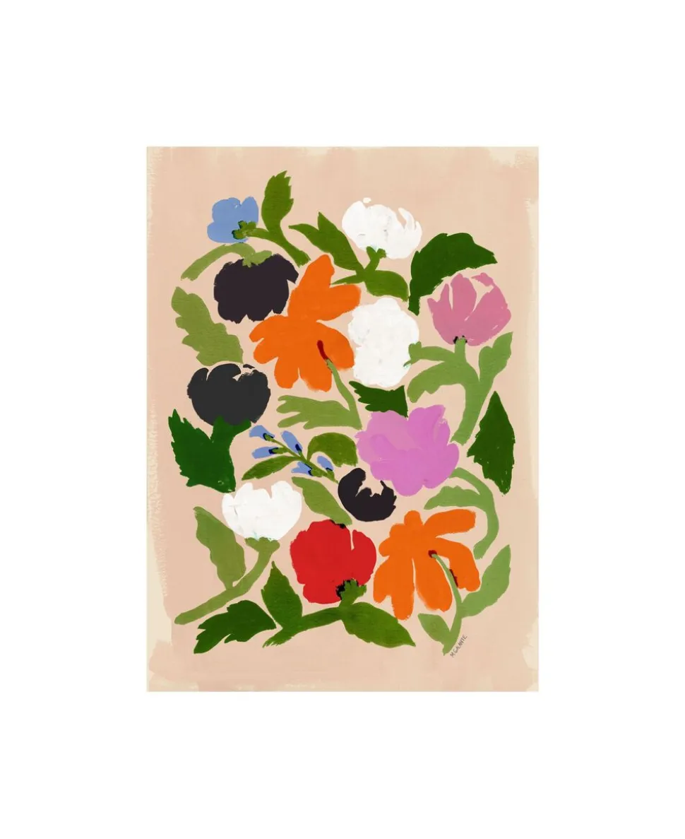 Affordable Art Prints x Megan Galante - Vibrant Floral Abstract Flower