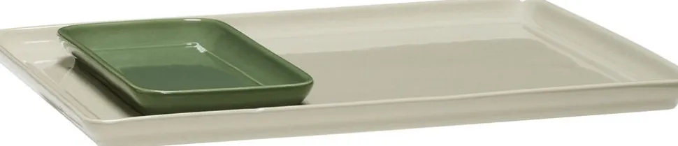 Amare Bakke Sand/Grøn sæt af 2