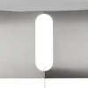 Androgyne Side Table, H38, Steel Base, Brushed Steel