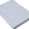 Beach towel 100x180cm smal strib lyseblå GOTS