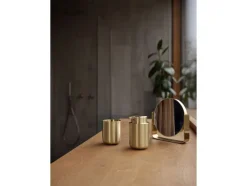 Bordspejl m. 5 x forstørrelse Ume Brass finish