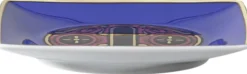 Bowl 12cm sq. flat, Holiday Alphabet O, Versace