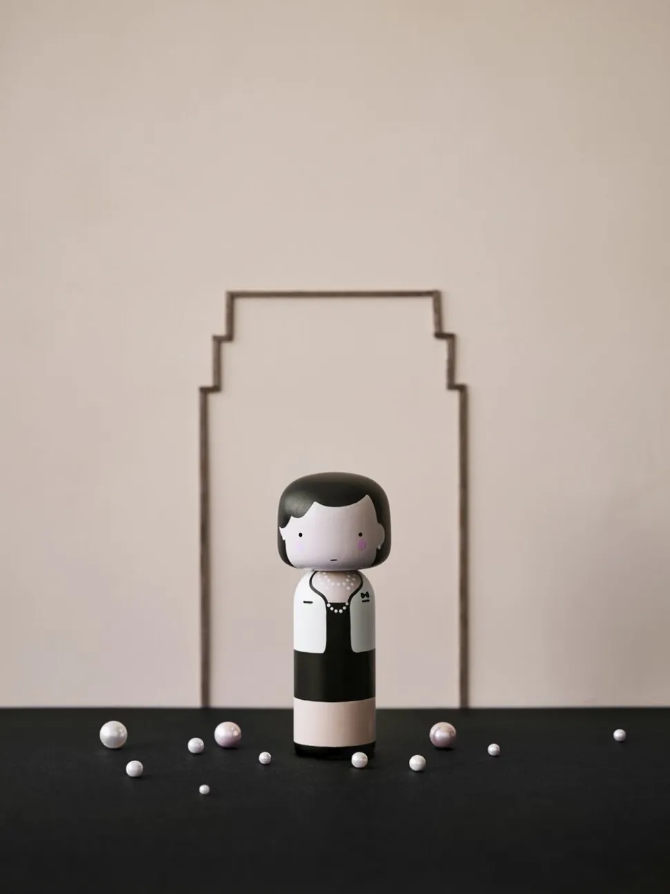 COCO håndmalet Kokeshi