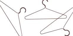 Colour Hanger-Set of 3-Maroon red