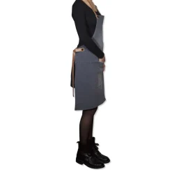 Demin forklæde BBQ Style Apron Washed Grey