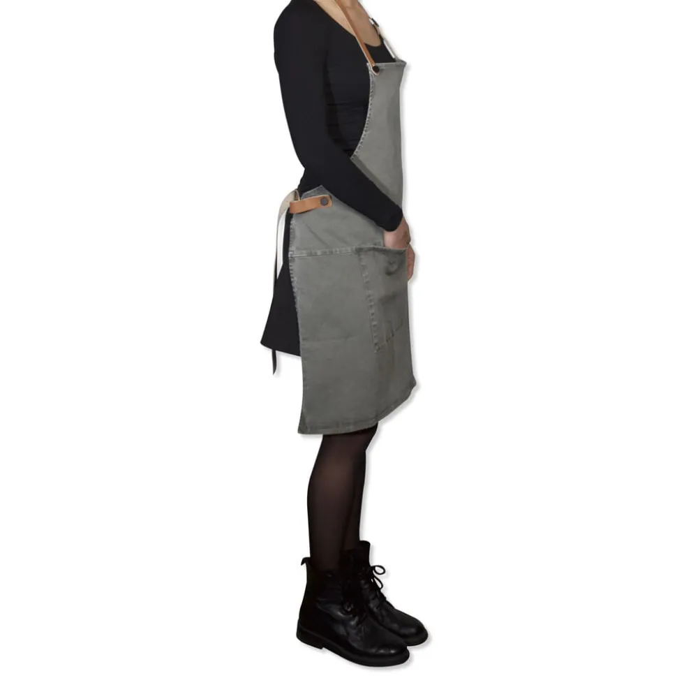 Forklæde BBQ Style Apron Grey Green