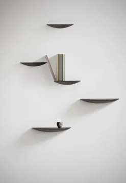 Gridy Fungi Shelf, Medium, Black Oa