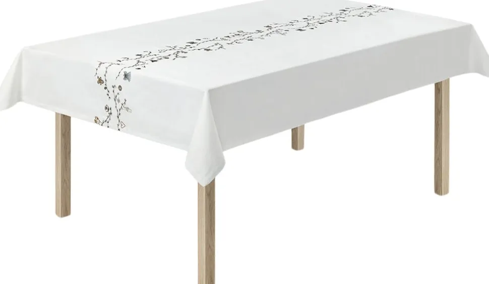 Hammershøi Christmas Dug 150x370 cm hvid m. deko