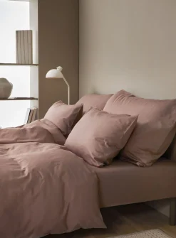 Harmoni stonewashed pudebetræk varm rosa