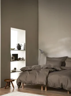 Harmoni stonewashed sengesæt valnød