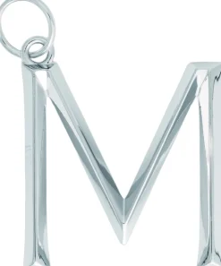 Iittala bogstav vedhæng M 5cm metal