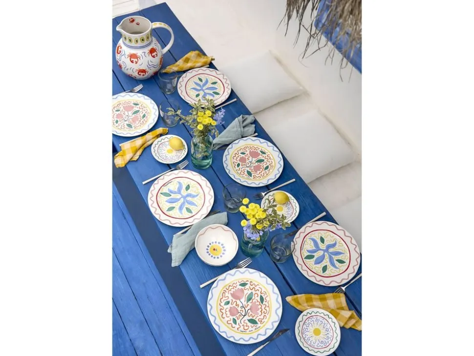 Kande Bliss 595 cl x 28. 6 x 26. 8 cm Blå/Koral/Rosa/Grøn Kera