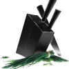 Knivblok skrå black