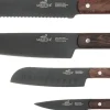 Knivsæt Phenix 4 dele Sort/Træ