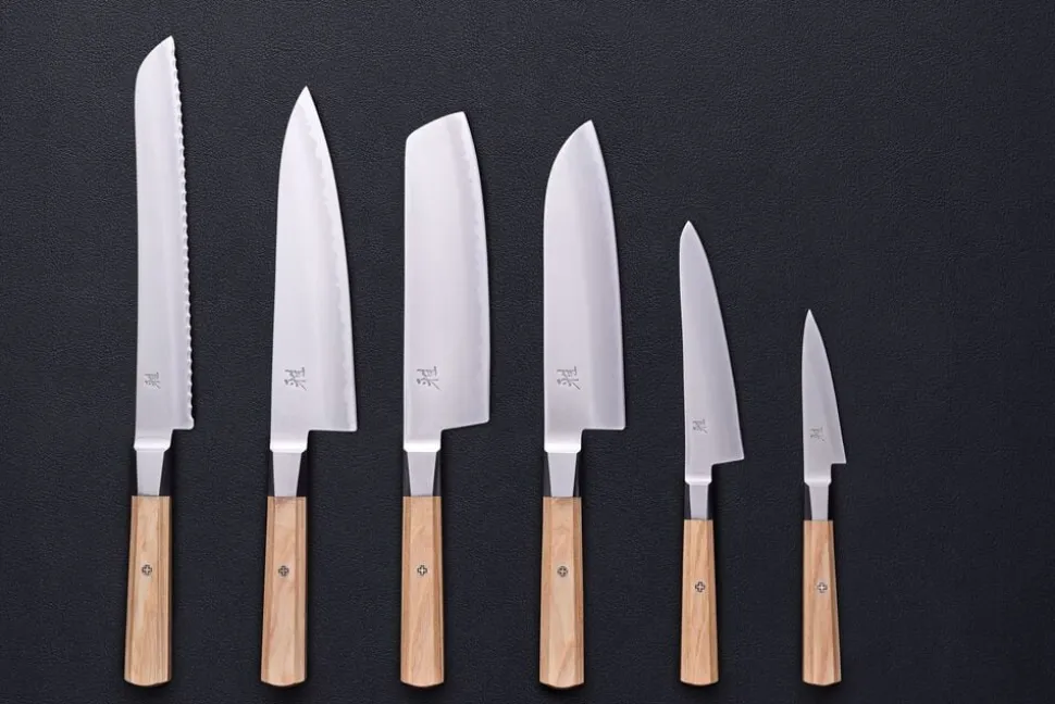 Koya Santokukniv 18 cm, Beige, Glatslebet