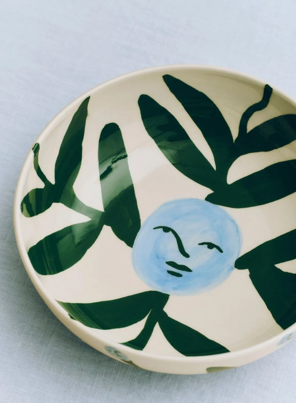 La Pittura Bowl - Ø18 - Moon face vine