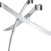LIGHTARCH Candle Holder 3 arm Taper, Chrome 28 x 17 CM