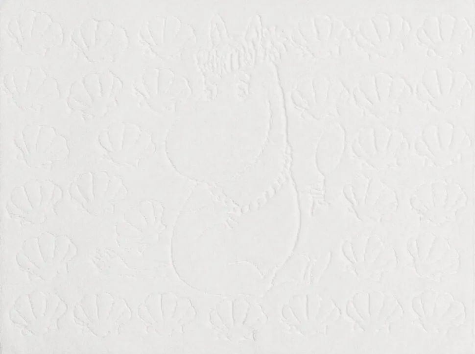 Moomin Arabia bademåtte 50x70 Seashells hvid