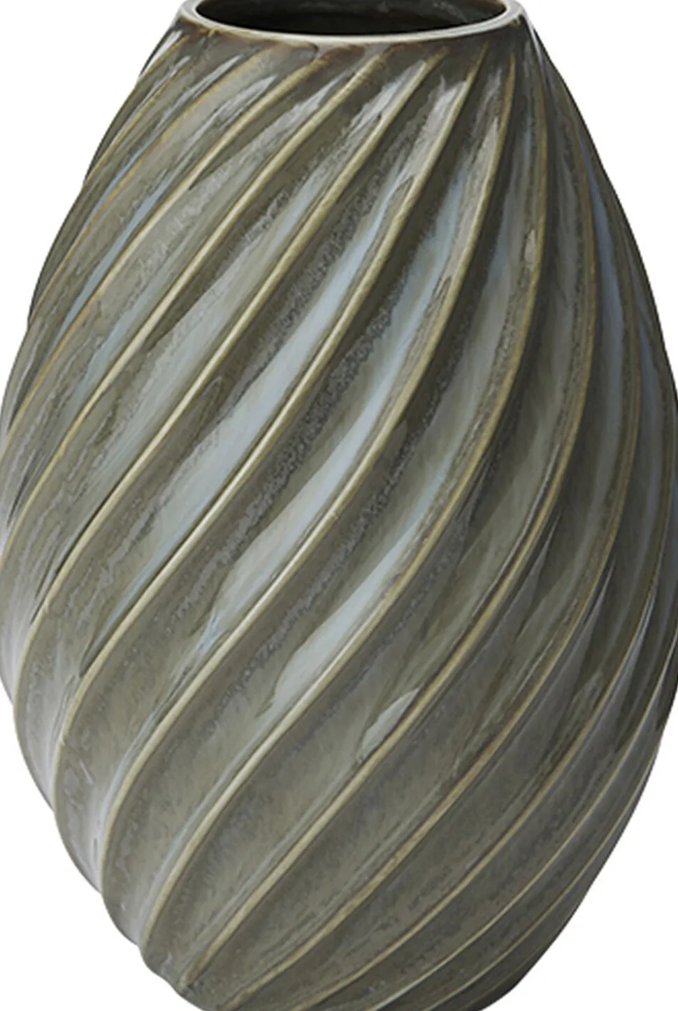 Morsø River vase 16 cm gråblå