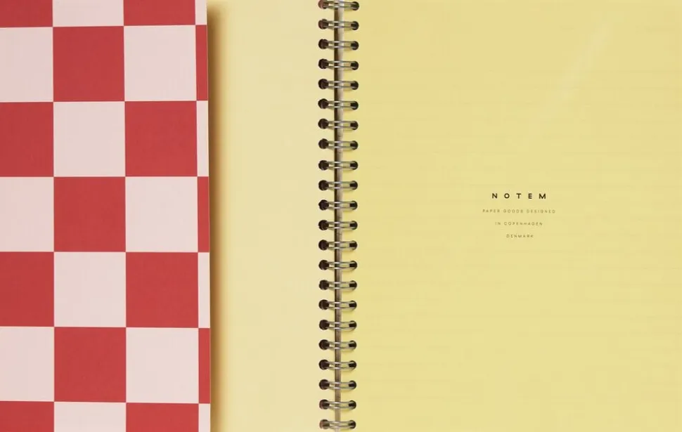 NELA notebook - Medium, Orange check