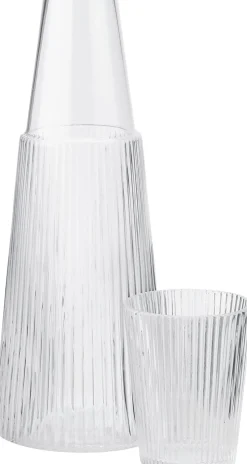 Pilastro karaffel med glas 1 l, clear