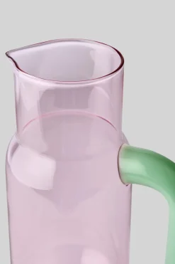 PITCHER, ROSE/MILKY JADE
