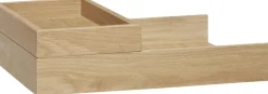 Rail Desk Organiser Natural set of 2