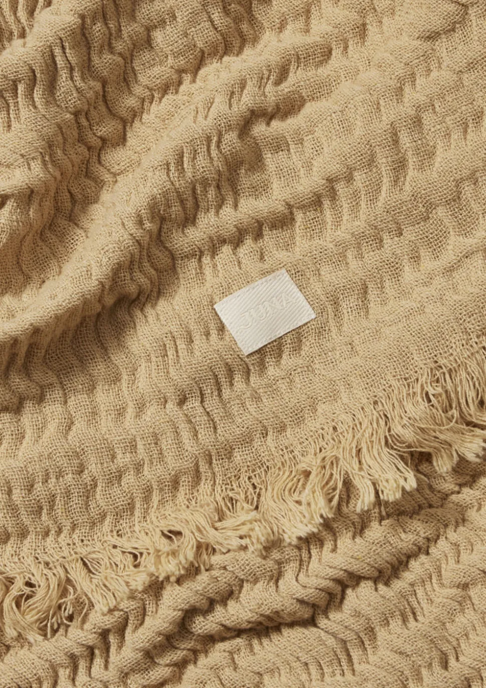 Reloved Sengetæppe 240x260 cm sand