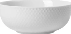 Rhombe Skål Ø15. 5 cm hvid