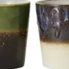 70s ceramics coffee mugs grounding set of 6