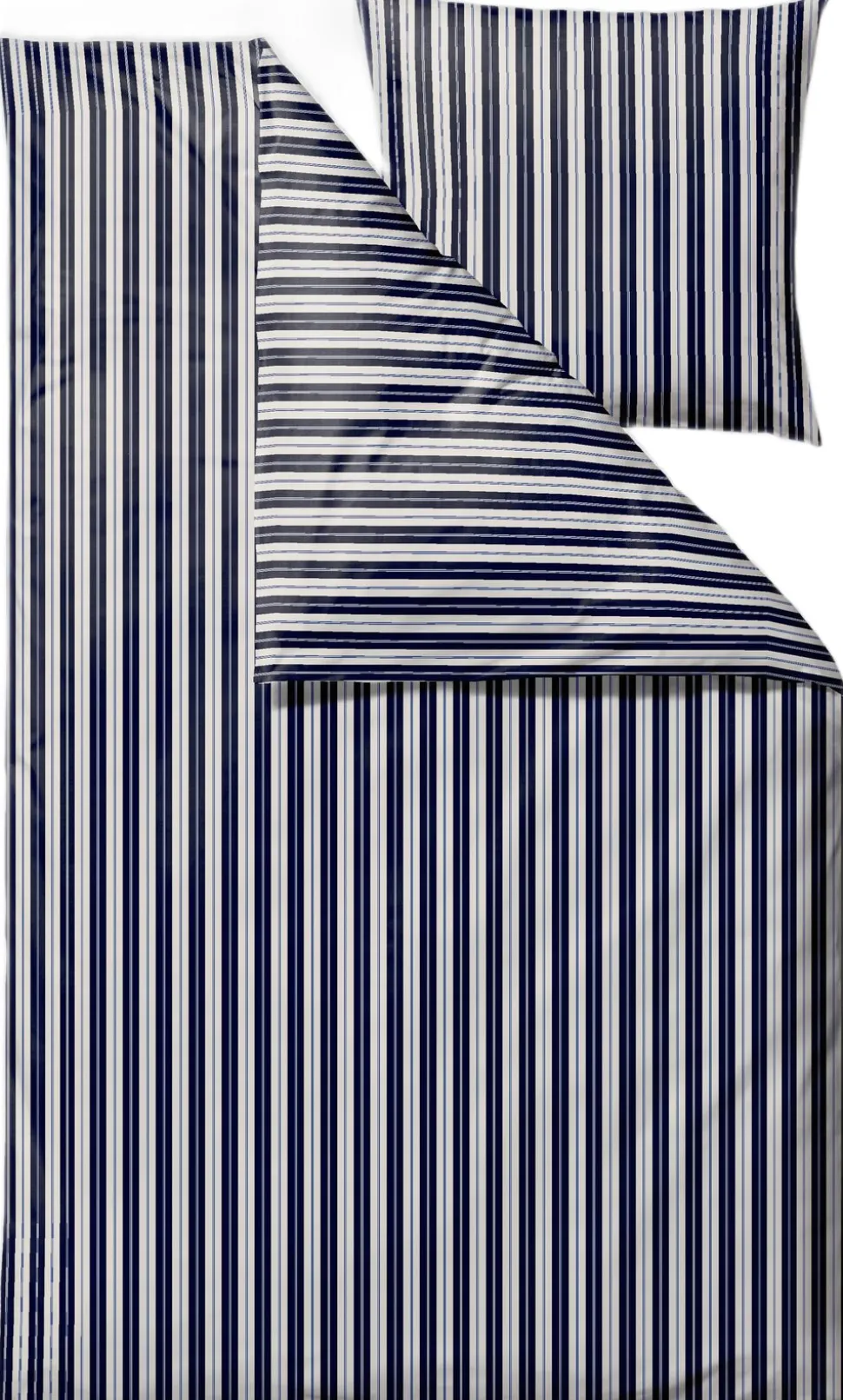 Sengetøj 140 x 200 cm Flow Navy blue