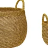 Solar Baskets Natural/Orange set of 2