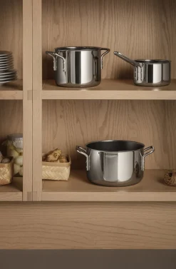 Stainless Steel Grydesæt 3 stk. 1,1 l 2,2 l 3,6 l keramisk S