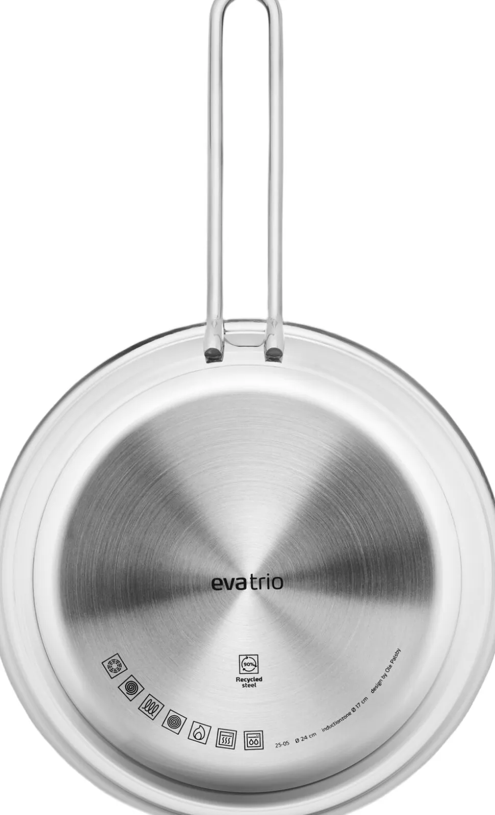 Stainless Steel Stegepande 24 cm steel base
