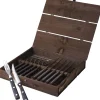 Steakbestik/grillbestik Old farmer classic 12 dele Træ/Stål