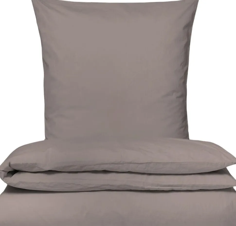Stonewashed satin sengesæt