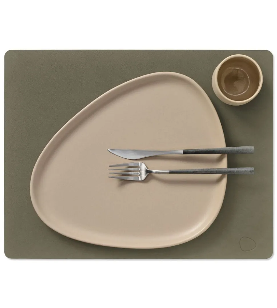 Table Mat Square L Nupo Army Green