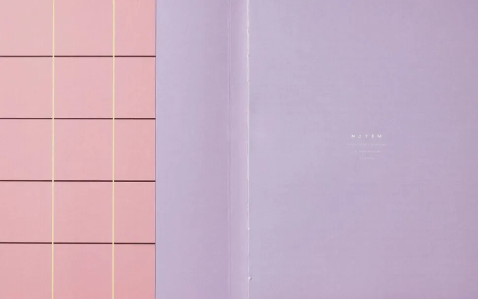 UMA Flat Lay Notebook - Large, Rose check
