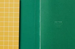 UMA Flat Lay Notebook - Small, Ochre check