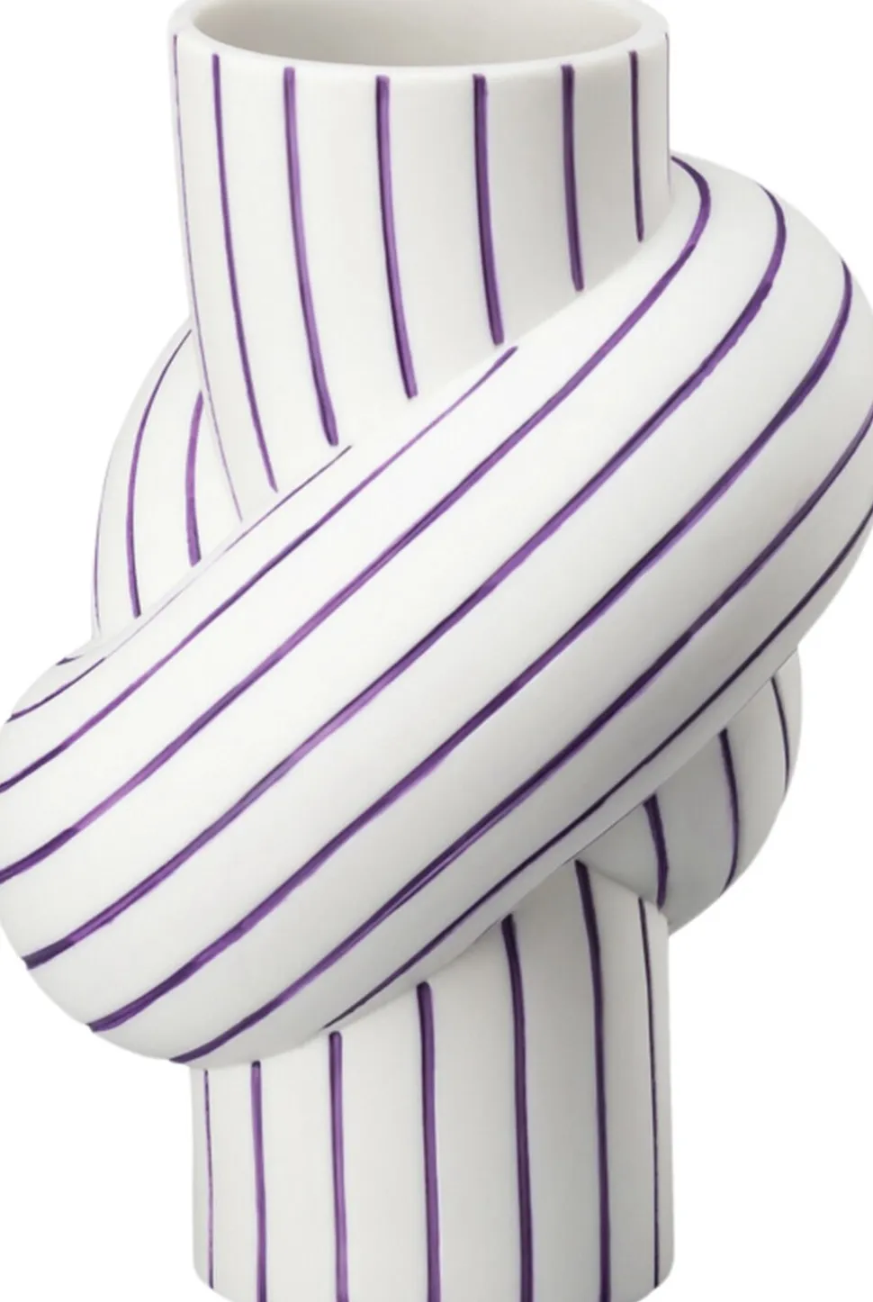 Vase 12cm, Plum, Node Stripes