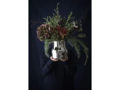 Vase Dorotea 18 x 19,5 cm Blankt stål