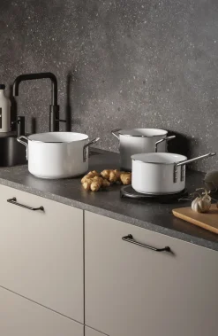White Line grydesæt 3 stk. 1,8 l 2,5 l 3,8 l keramisk Slip-L