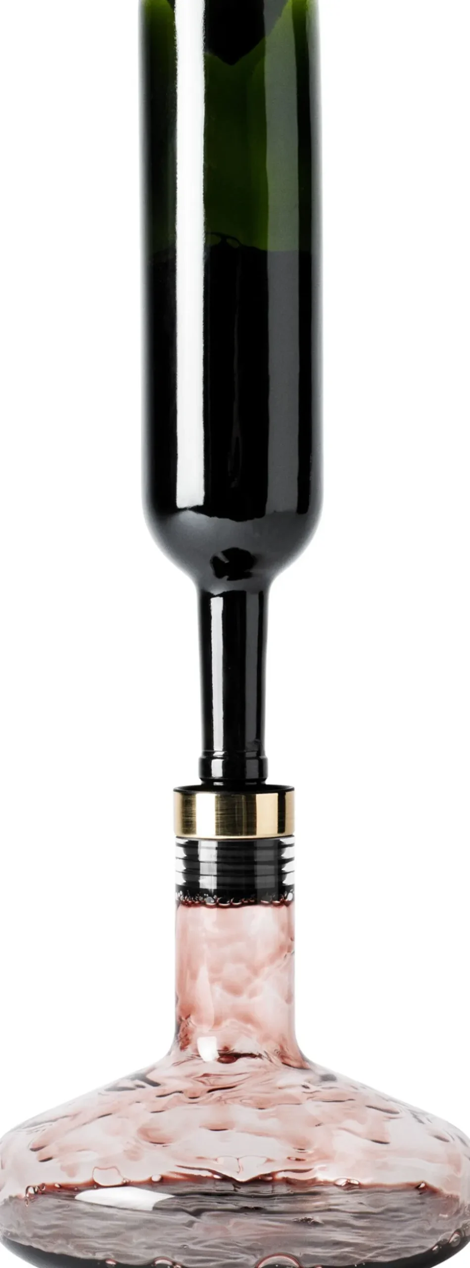 Wine Breather, Deluxe, Clear/Gold