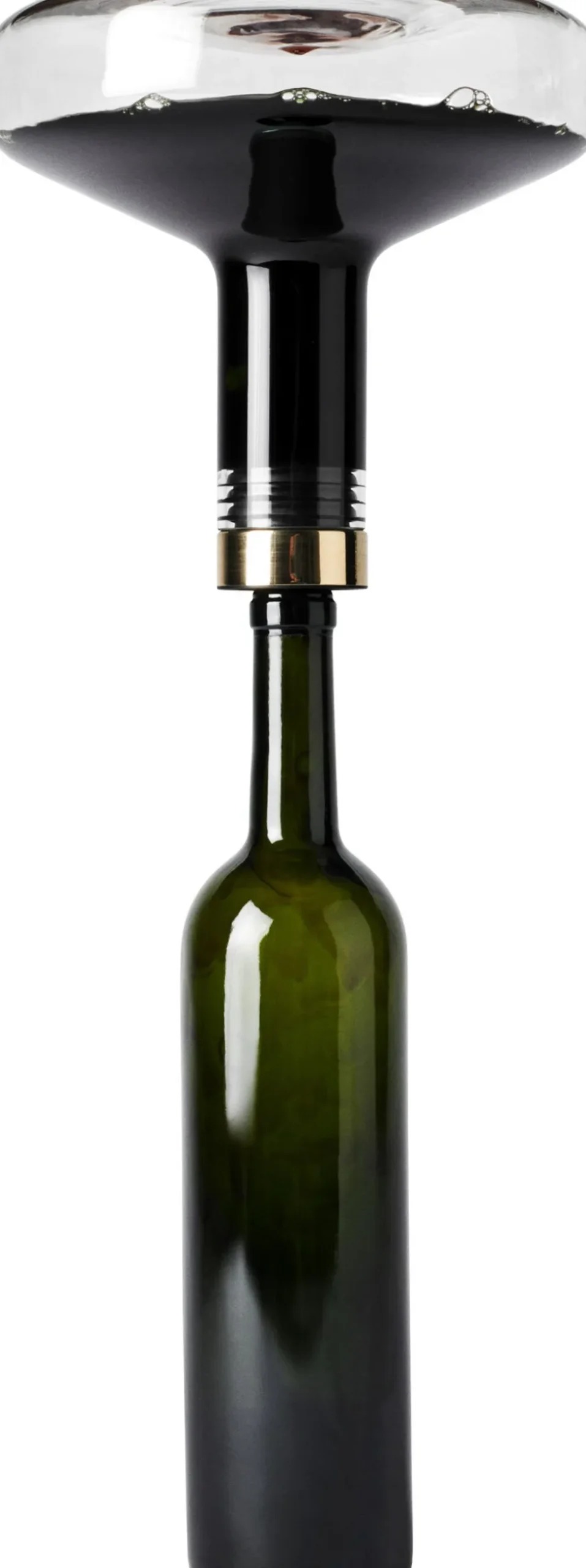 Wine Breather, Deluxe, Clear/Gold
