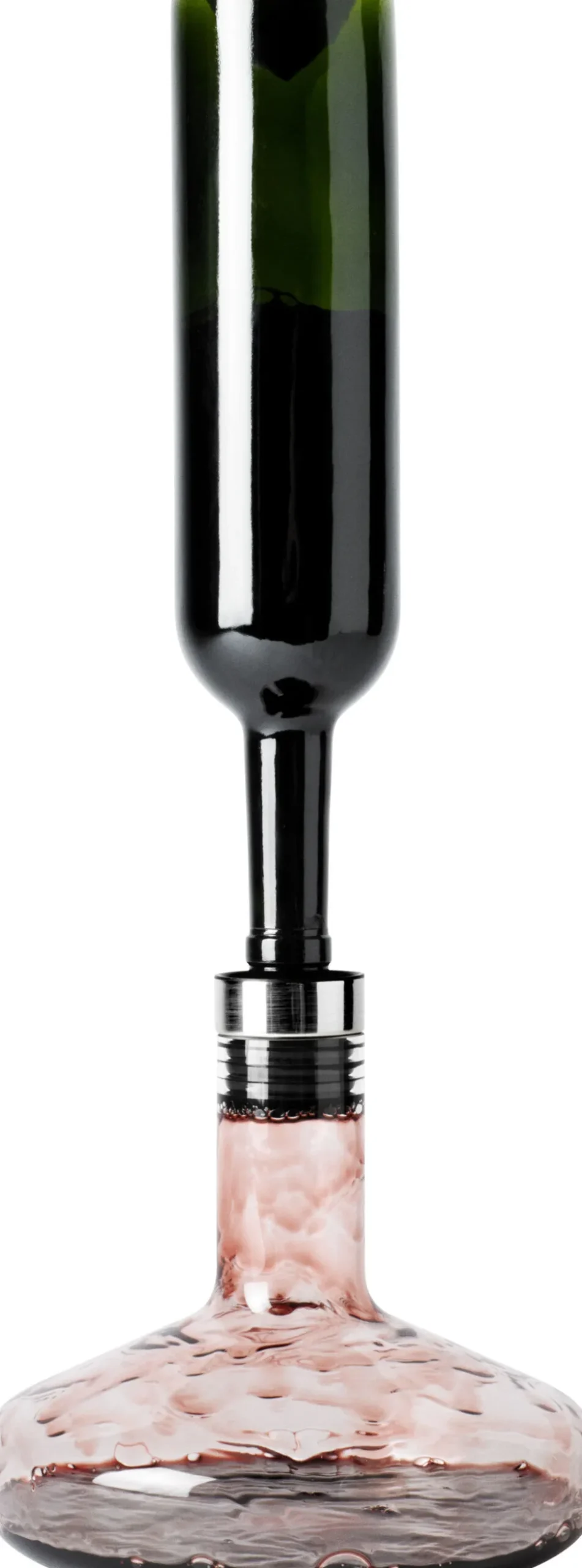 Wine Breather, Deluxe, Clear/Steel