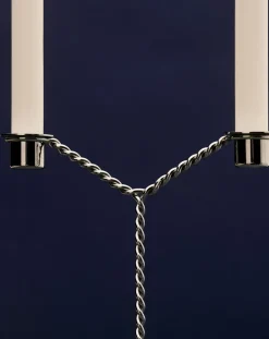 Wire Candleholder-Mirror